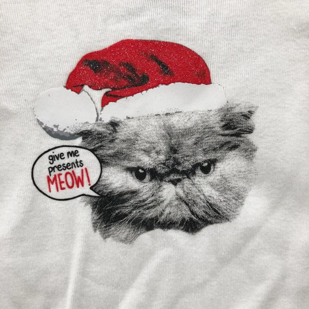 NWT Oshkosh B'gosh‎ Baby 6M Christmas Grumpy Cat Graphic T Shirt Long Sleeve